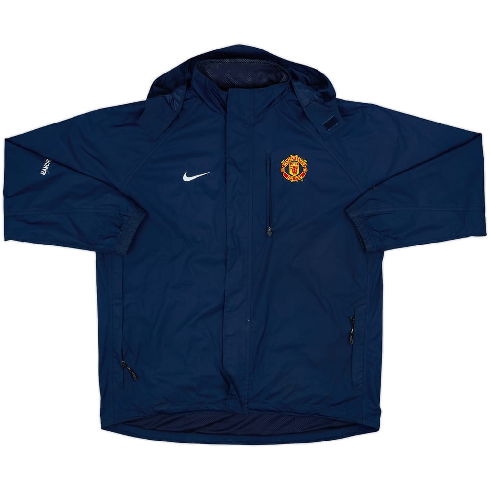 2005-06 Manchester United Nike Hooded Rain Jacket - 7/10 - (L)
