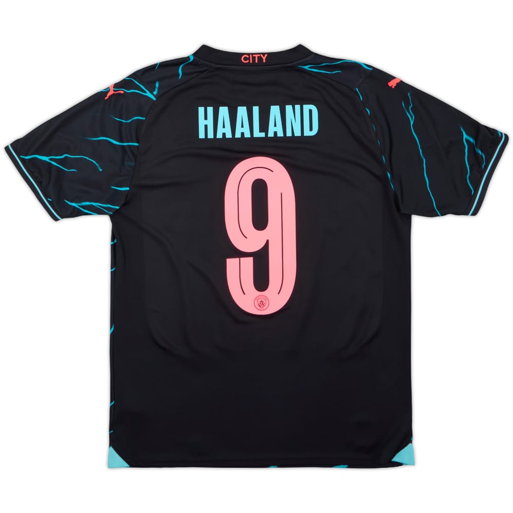 2023-24 Manchester City Third Shirt Haaland #9 - 9/10 - (M)