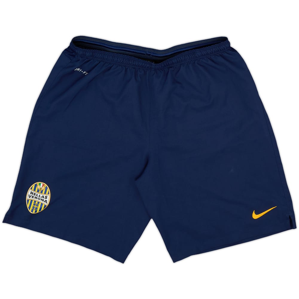 2014-15 Hellas Verona Home Shorts - 10/10 - (L)