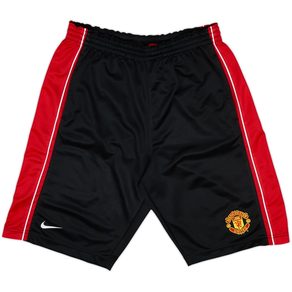 2004-06 Manchester United Nike Long Training Shorts - 9/10 - (S)