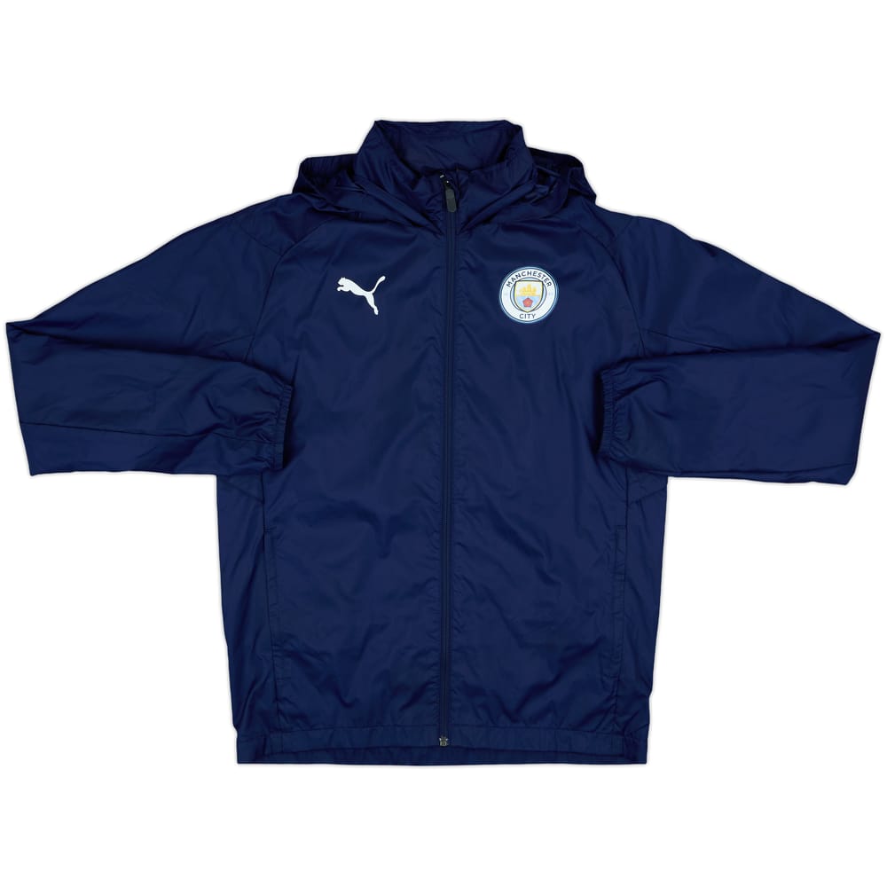 2019-20 Manchester City Puma Hooded Track Jacket - 8/10 - (S)