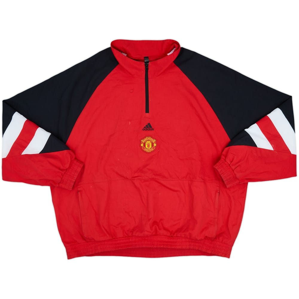 2022-23 Manchester United adidas 1/4 Zip Drill Top - 7/10 - (XXL)