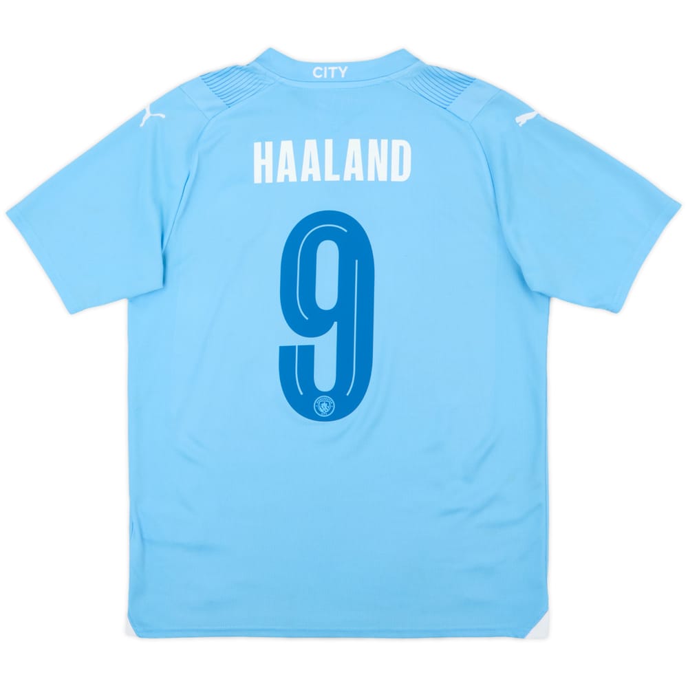 2023-24 Manchester City Home Shirt Haaland #9 - 8/10 - (M)