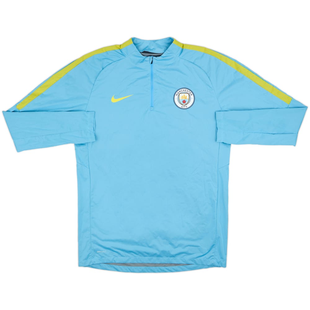2016-17 Manchester City Nike 1/4 Zip Drill Top - 8/10 - (M)