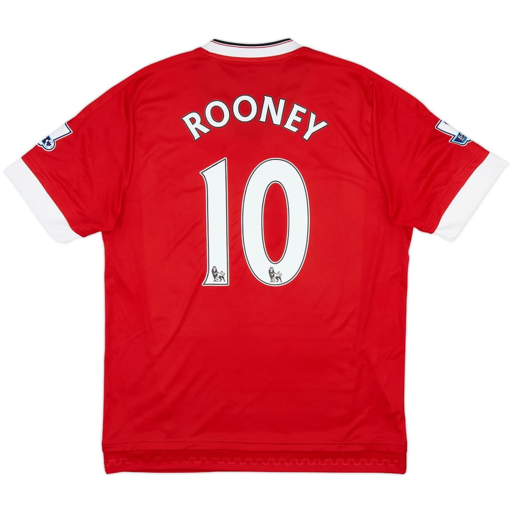 2015-16 Manchester United Home Shirt Rooney #10 - 8/10 - (L)