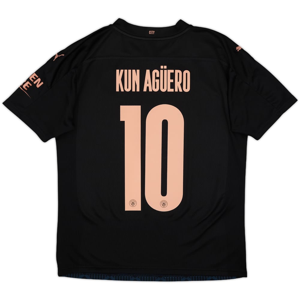 2020-21 Manchester City Away Shirt Kun Aguero #10 - 9/10 - (M)