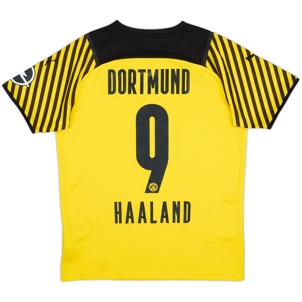 2021-22 Borussia Dortmund Home Shirt Haaland #9 - 8/10 - (M)
