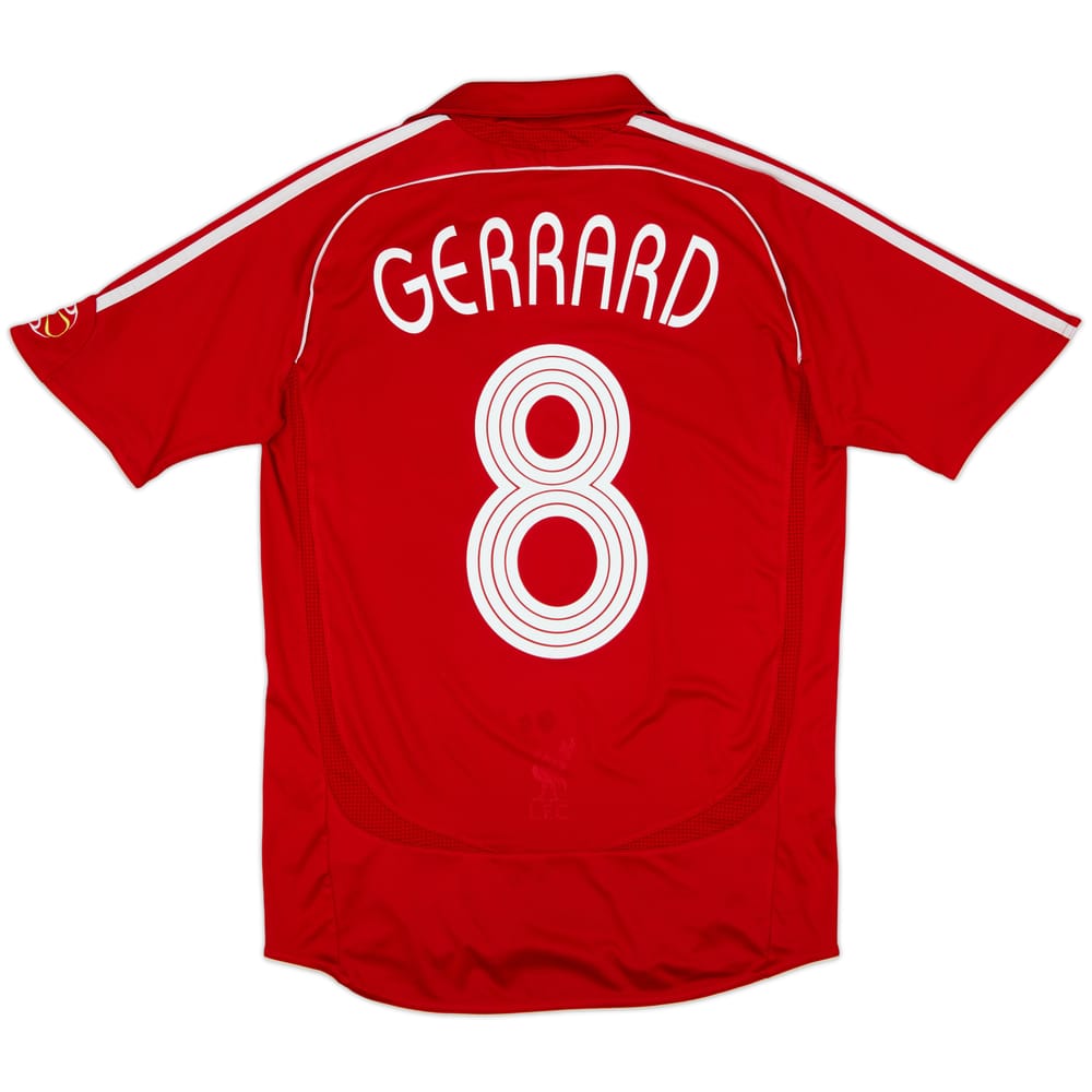 2006-08 Liverpool Home Shirt Gerrard #8 - 6/10 - (S)