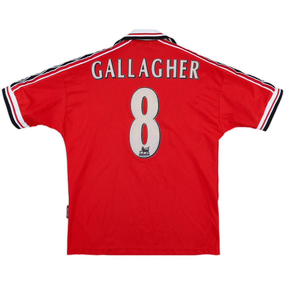 1998-00 Manchester United Home Shirt Gallagher #8 - 5/10 - (Y)