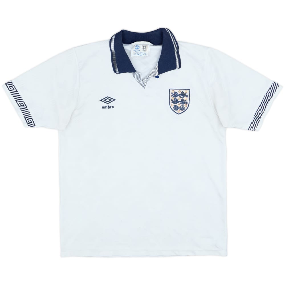 1990-92 England Home Shirt - 5/10 - (M)