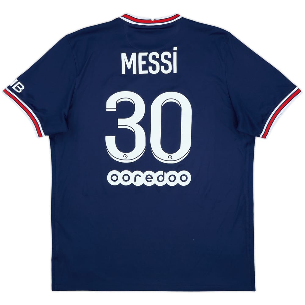 2021-22 Paris Saint-Germain Home Shirt Messi #30 - 8/10 - (XL)