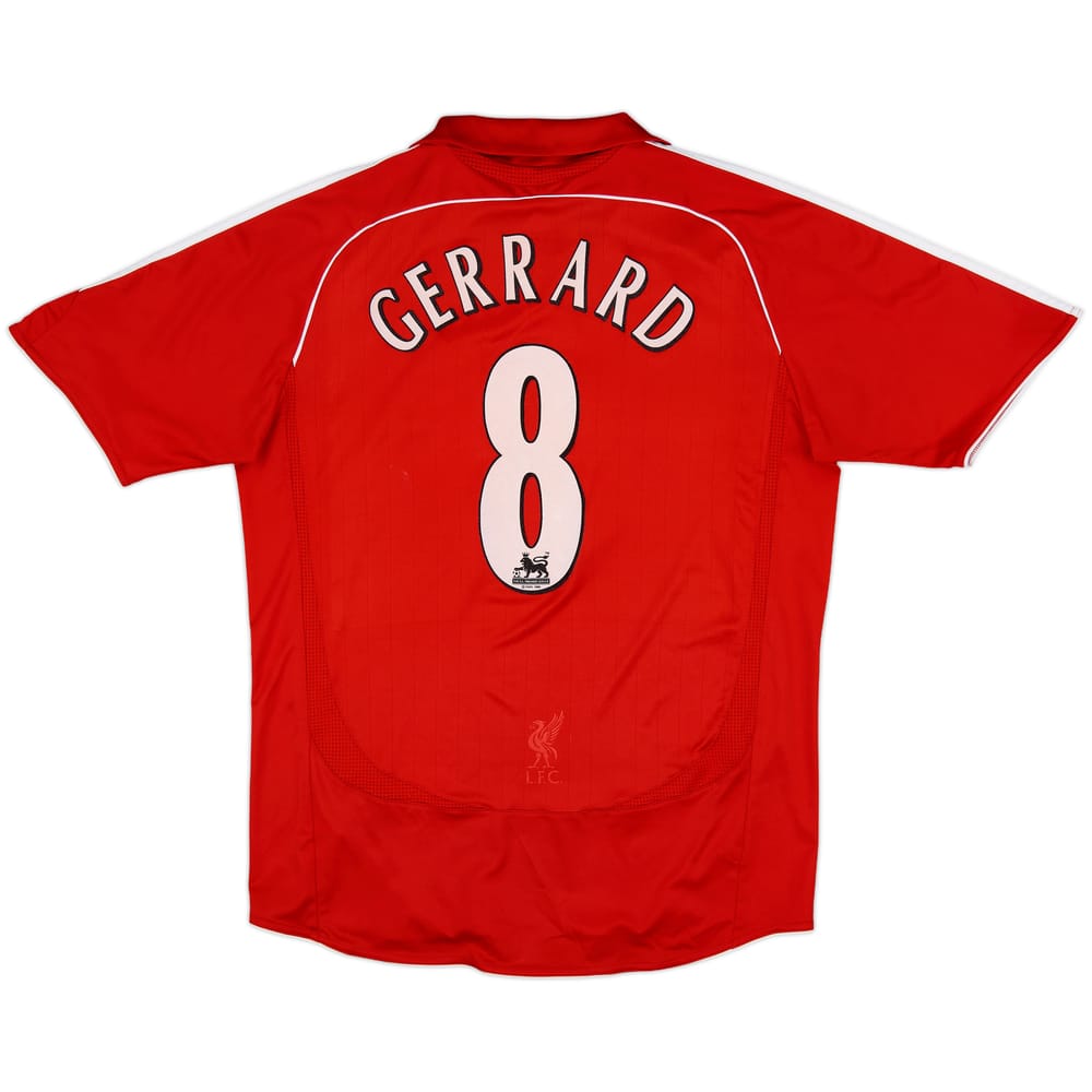2006-08 Liverpool Home Shirt Gerrard #8 - 5/10 - (M)