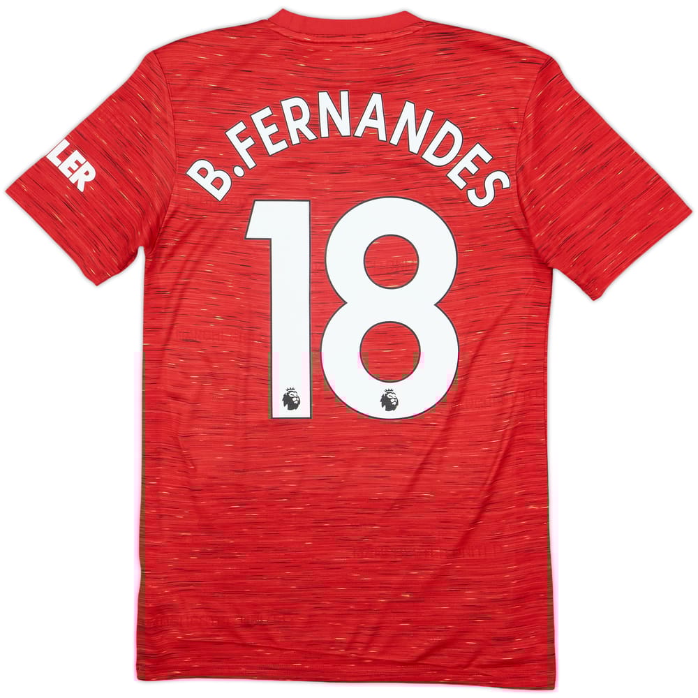 2020-21 Manchester United Home Shirt B.Fernandes #18 - 7/10 - (XS)