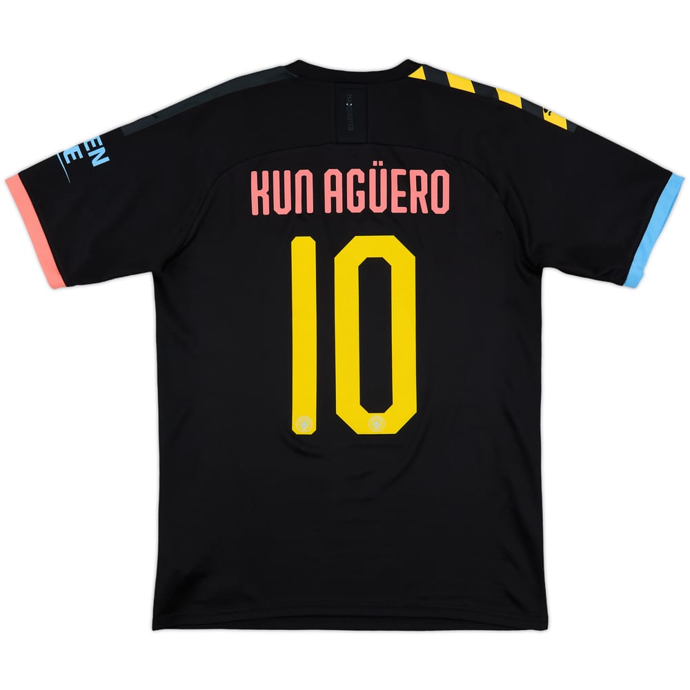2019-20 Manchester City Away Shirt Kun Aguero #10 - 8/10 - (M)