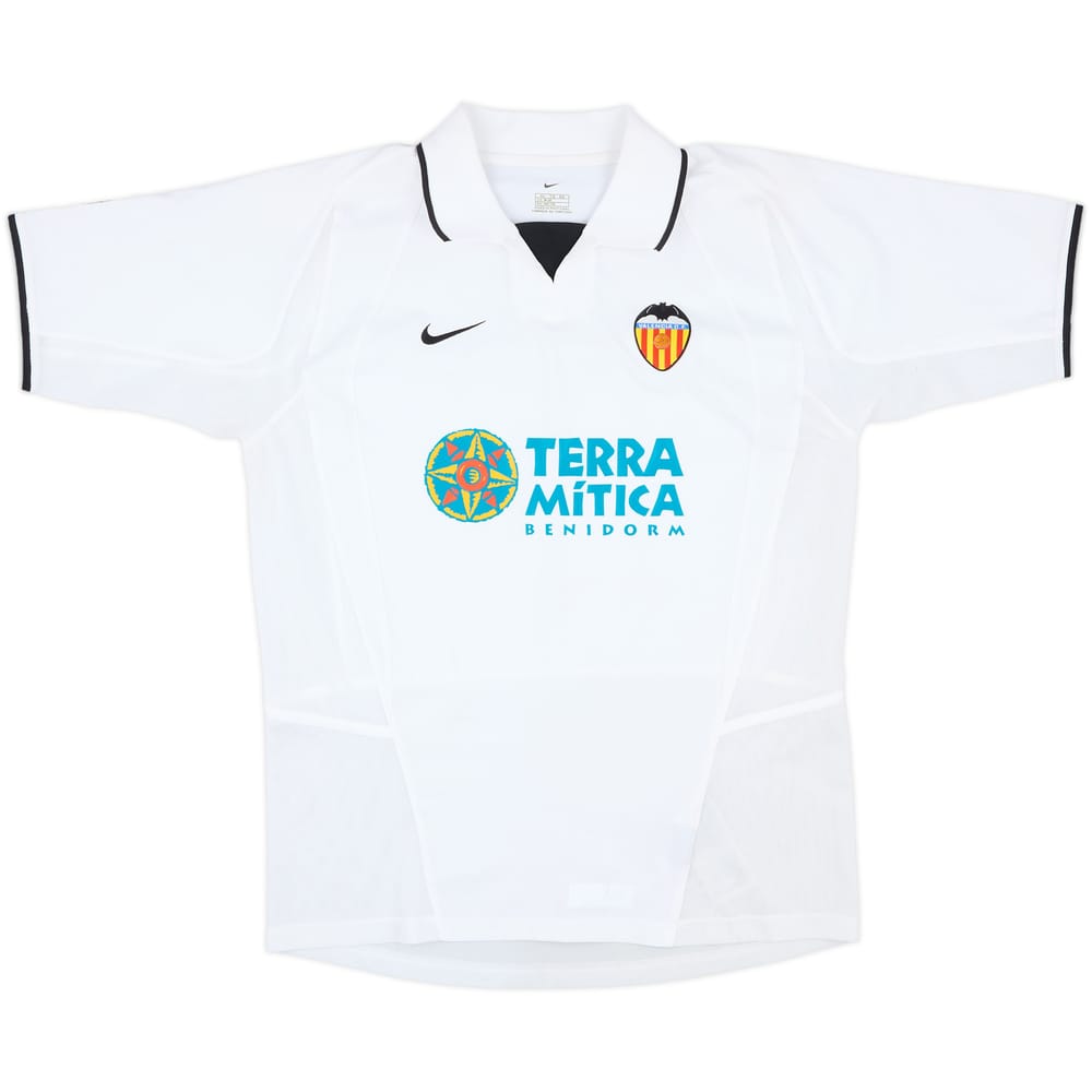 2002-03 Valencia Home Shirt - 8/10 - (XL.Boys)