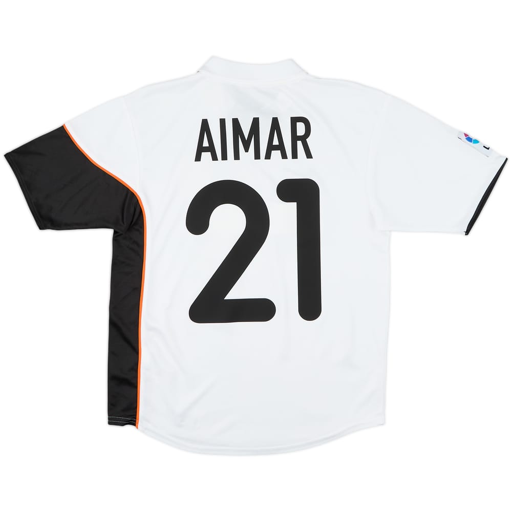 2001-02 Valencia Home Shirt Aimar #21 - 8/10 - (XL.Boys)