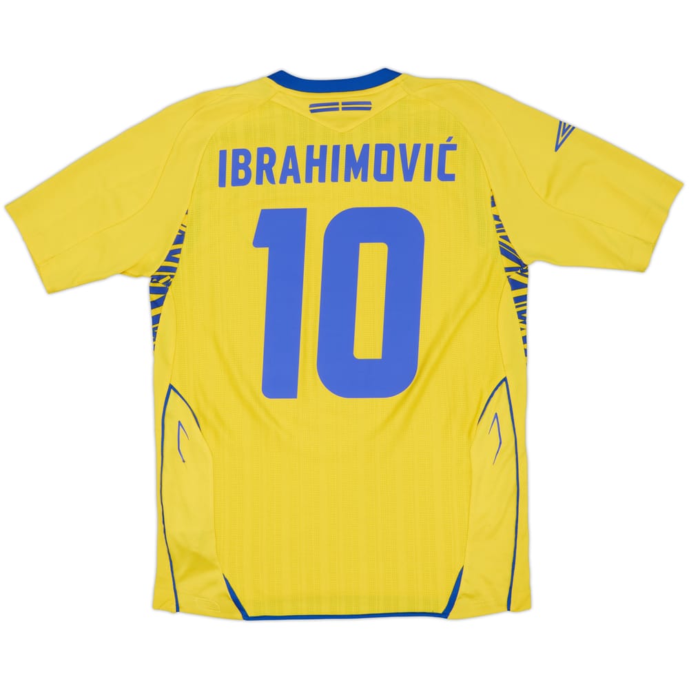 2007-09 Sweden Home Shirt Ibrahimovic #10 - 8/10 - (S)