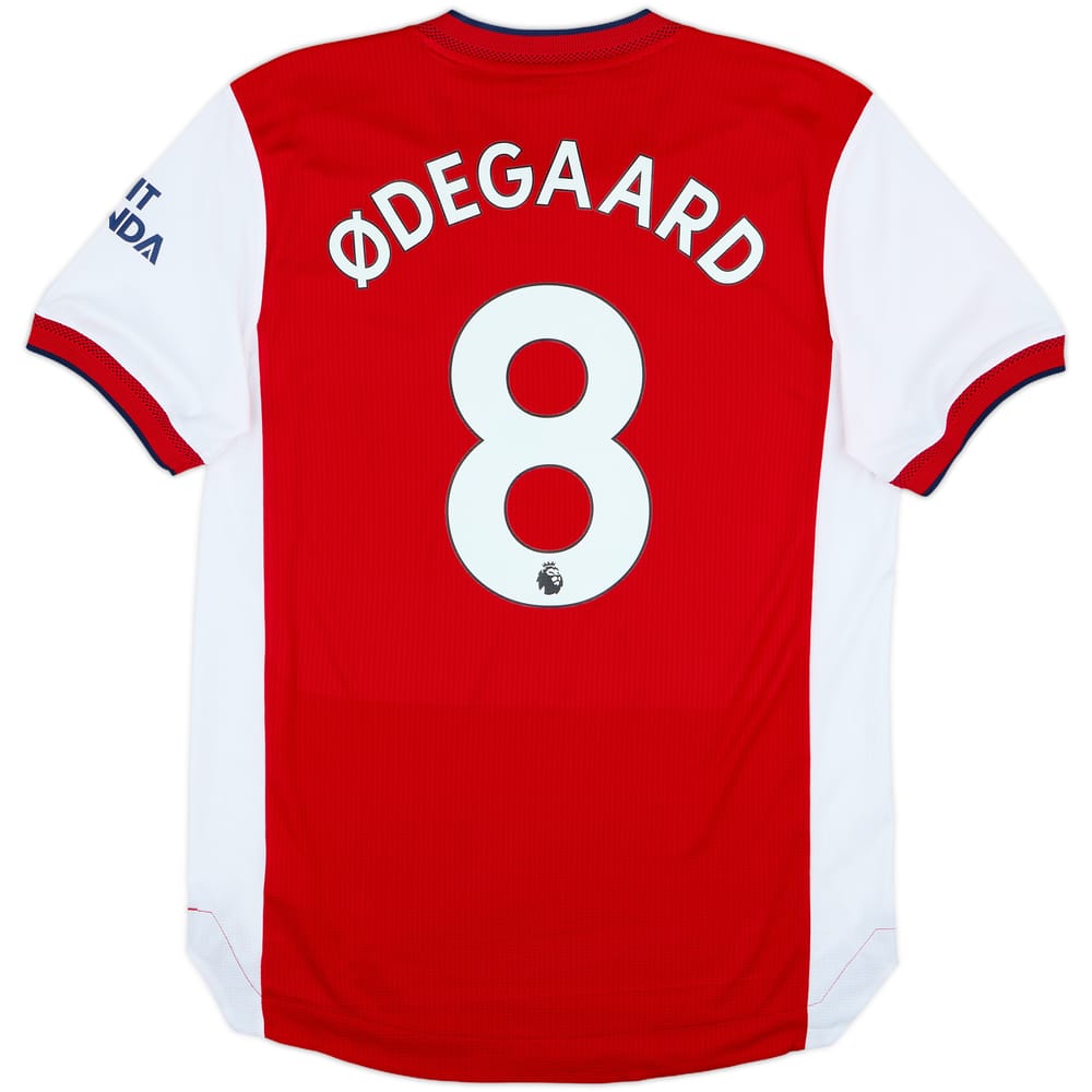 2021-22 Arsenal Authentic Home Shirt Odegaard #8 - 8/10 - (M)