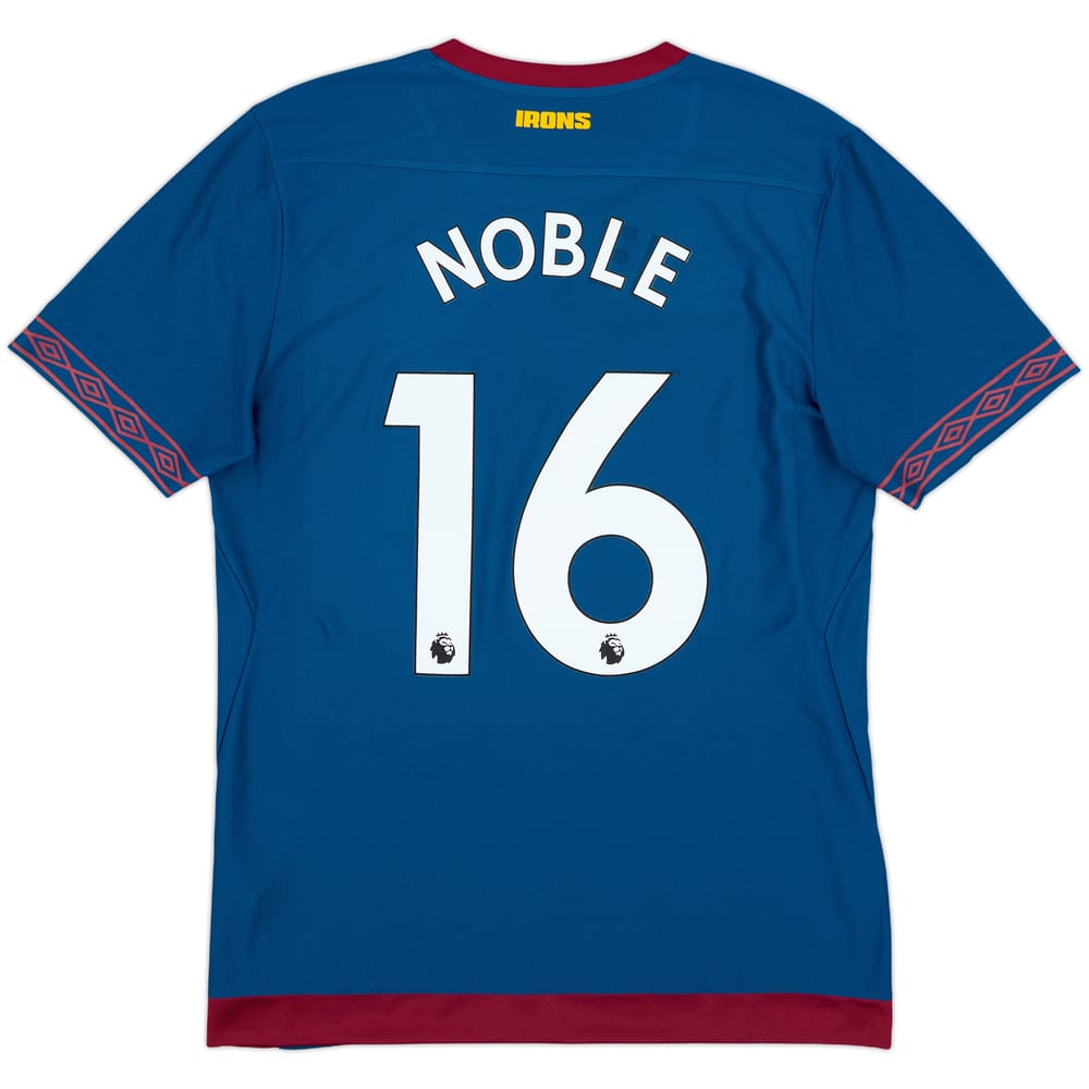 2018-19 West Ham Away Shirt Noble #16 - 9/10 - (L)