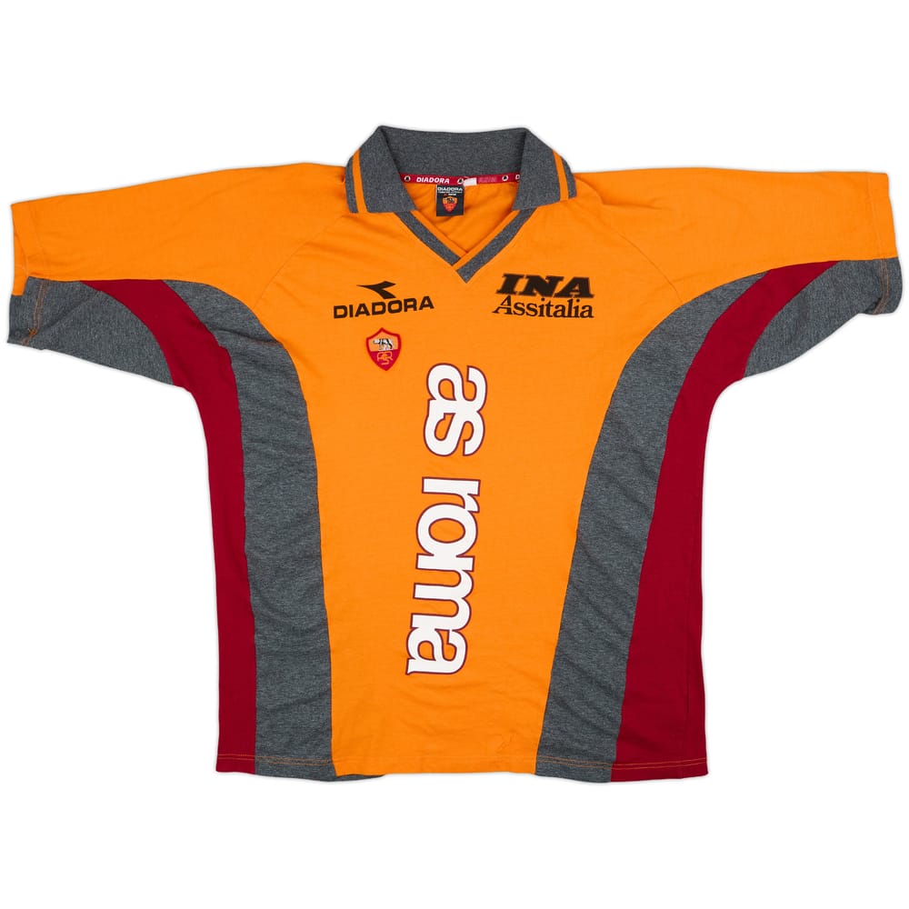 1998-99 Roma Diadora Training Shirt - 8/10 - (XL)