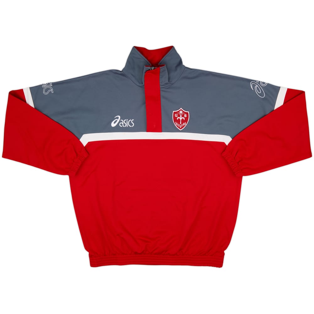 2005-06 Triestina Asics 1/4 Zip Drill Top - 8/10 - (L)