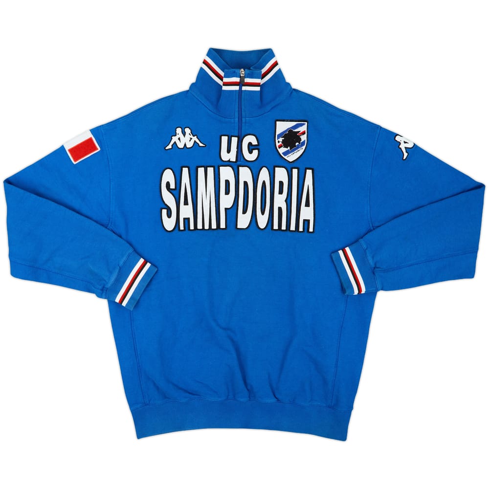 2008-09 Sampdoria Kappa 1/4 Zip Drill Top - 9/10 - (3XL)