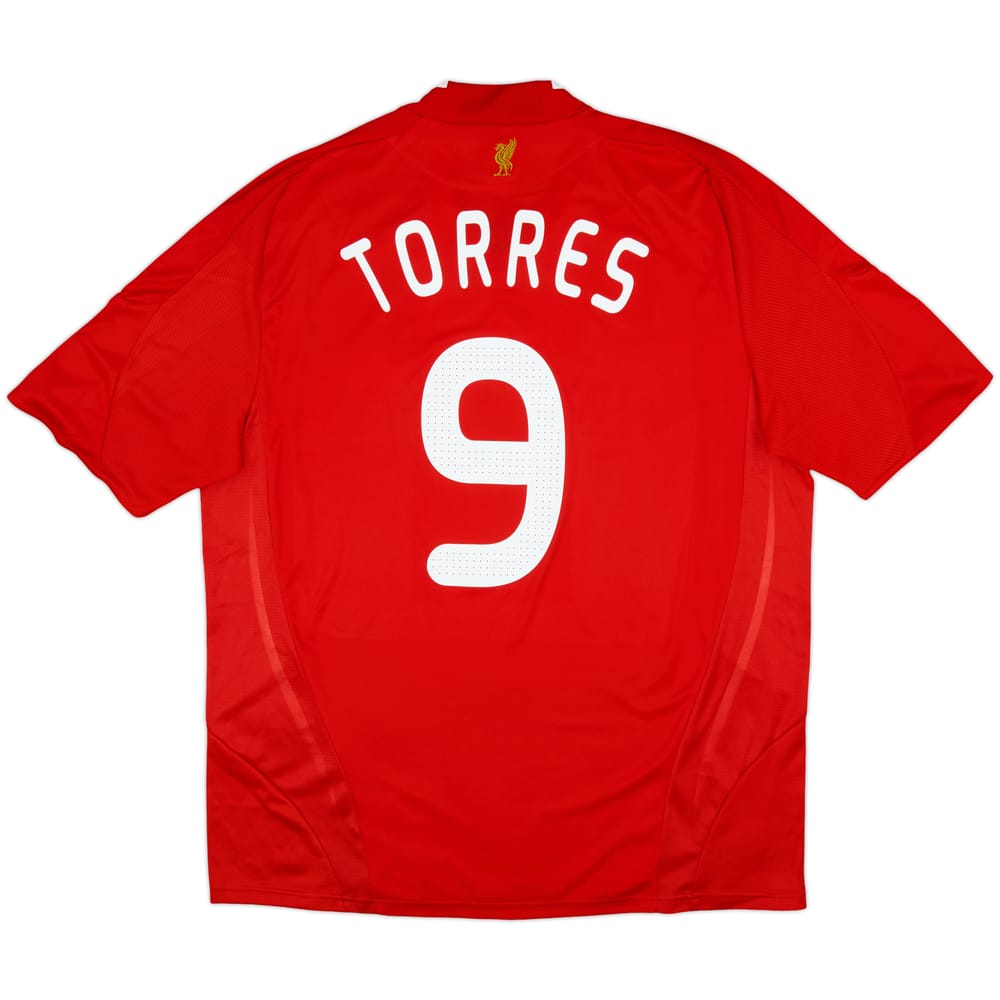 2008-10 Liverpool Home Shirt Torres #9 - 8/10 - (XL)