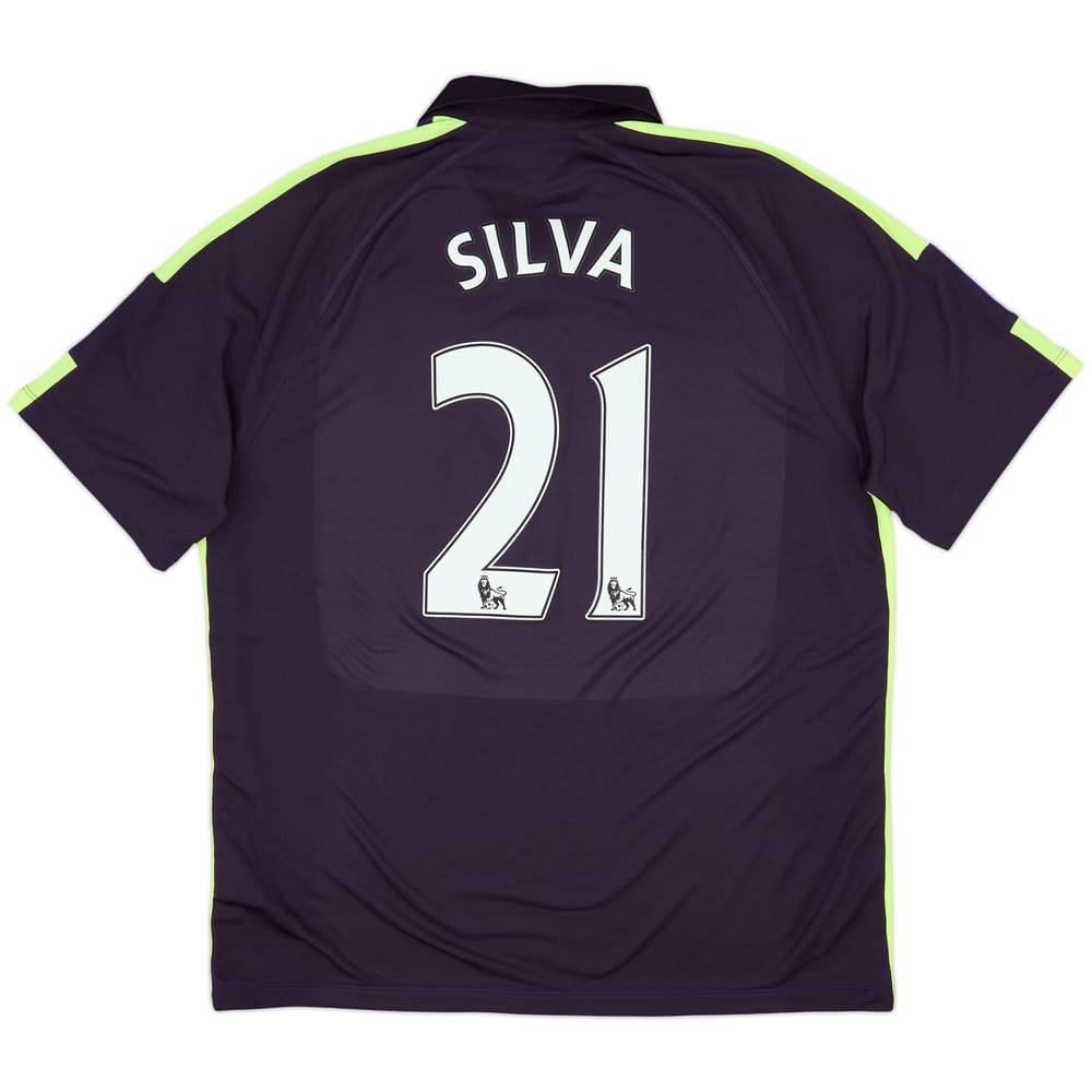 2014-15 Manchester City Third Shirt Silva #21 - 9/10 - (XL)