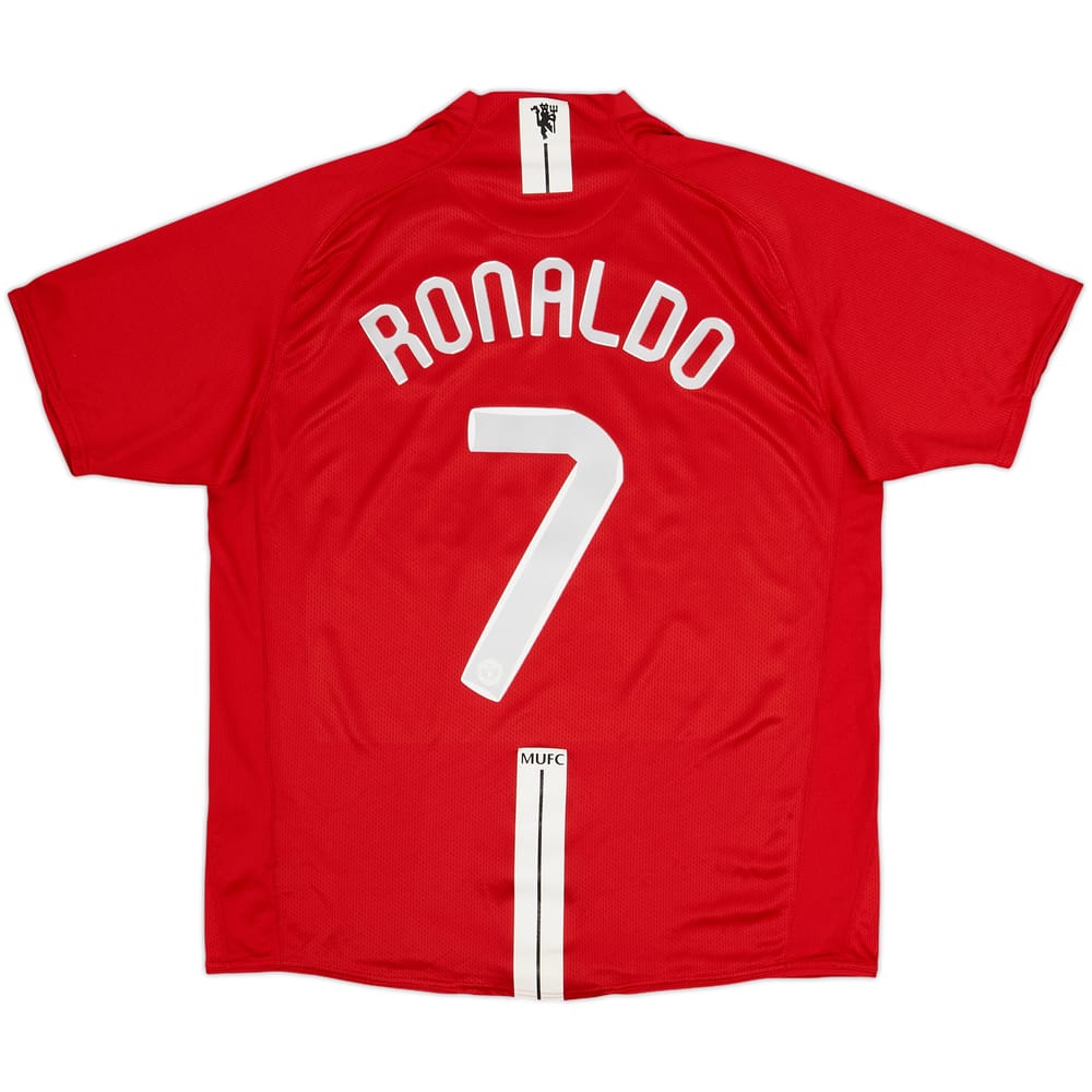 2007-09 Manchester United Camiseta Local Ronaldo #7 - 8/10 - (L)