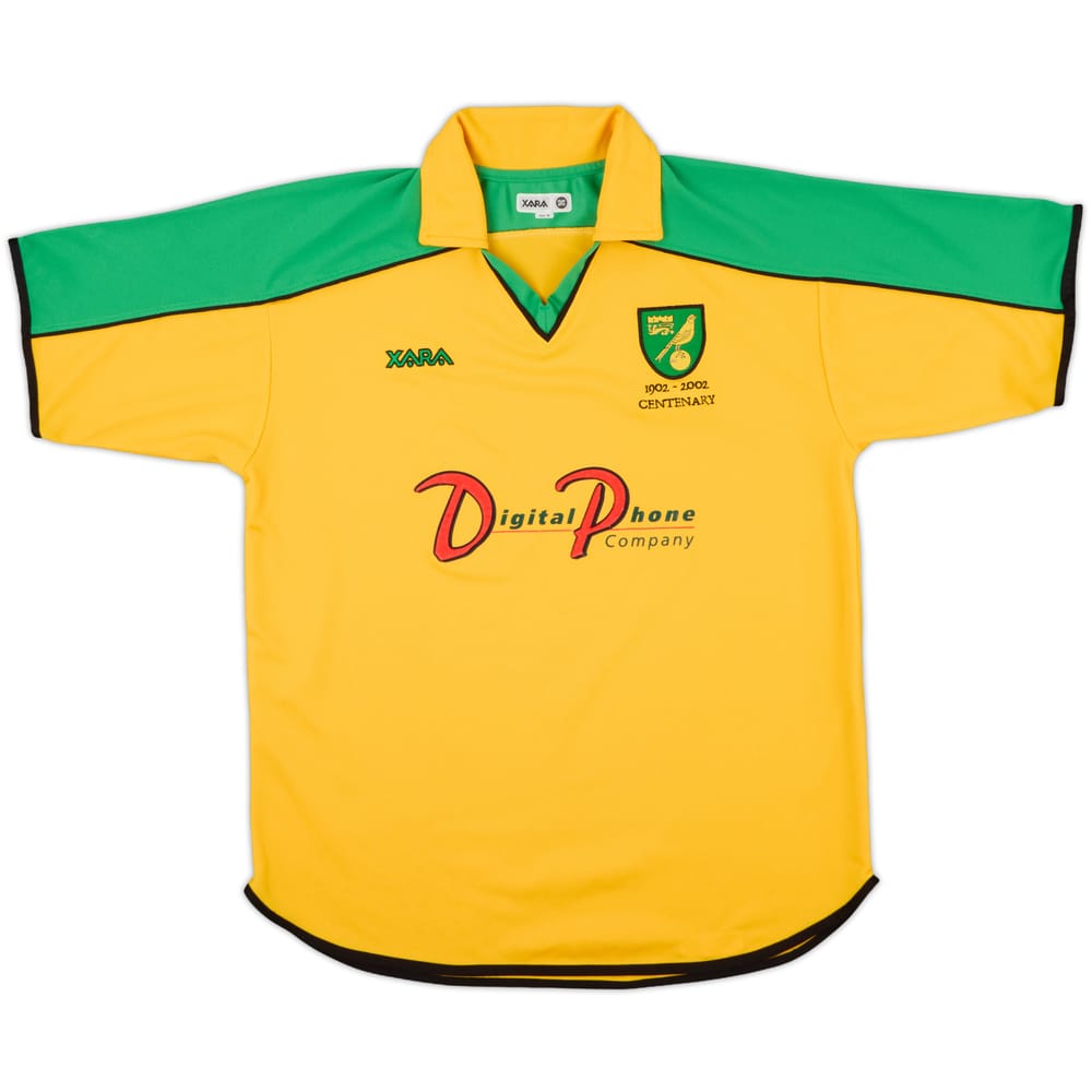 2001-03 Norwich Centenary Home Shirt - 7/10 - (M)