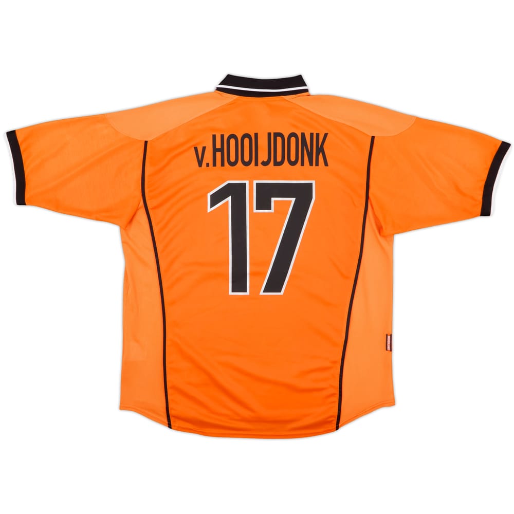 1998-00 Netherlands Home Shirt v.Hooijdonk #17 - 8/10 - (XL)