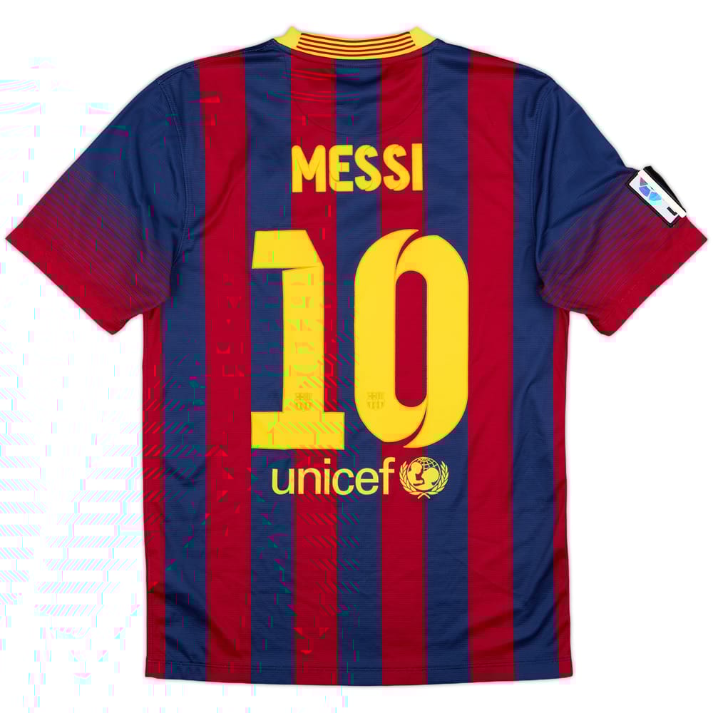 2013-14 Barcelona Home Shirt Messi #10 - 8/10 - (S)