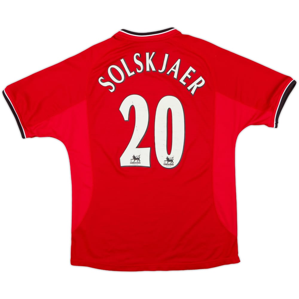 2000-02 Manchester United Home Shirt Solskjaer #20 - 6/10 - (M)
