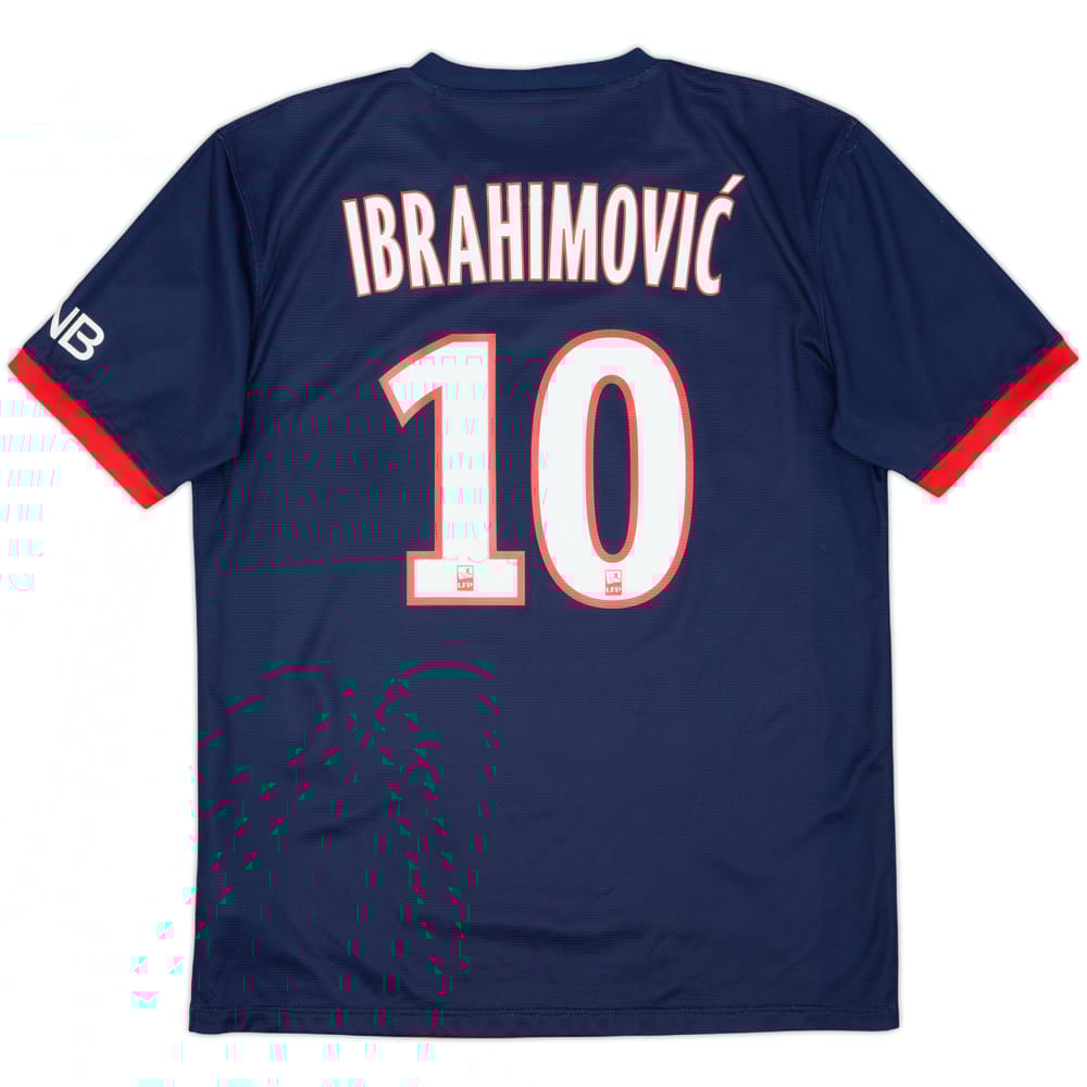 2013-14 Paris Saint-Germain Home Shirt Ibrahimovic #10 - 7/10 - (XL)