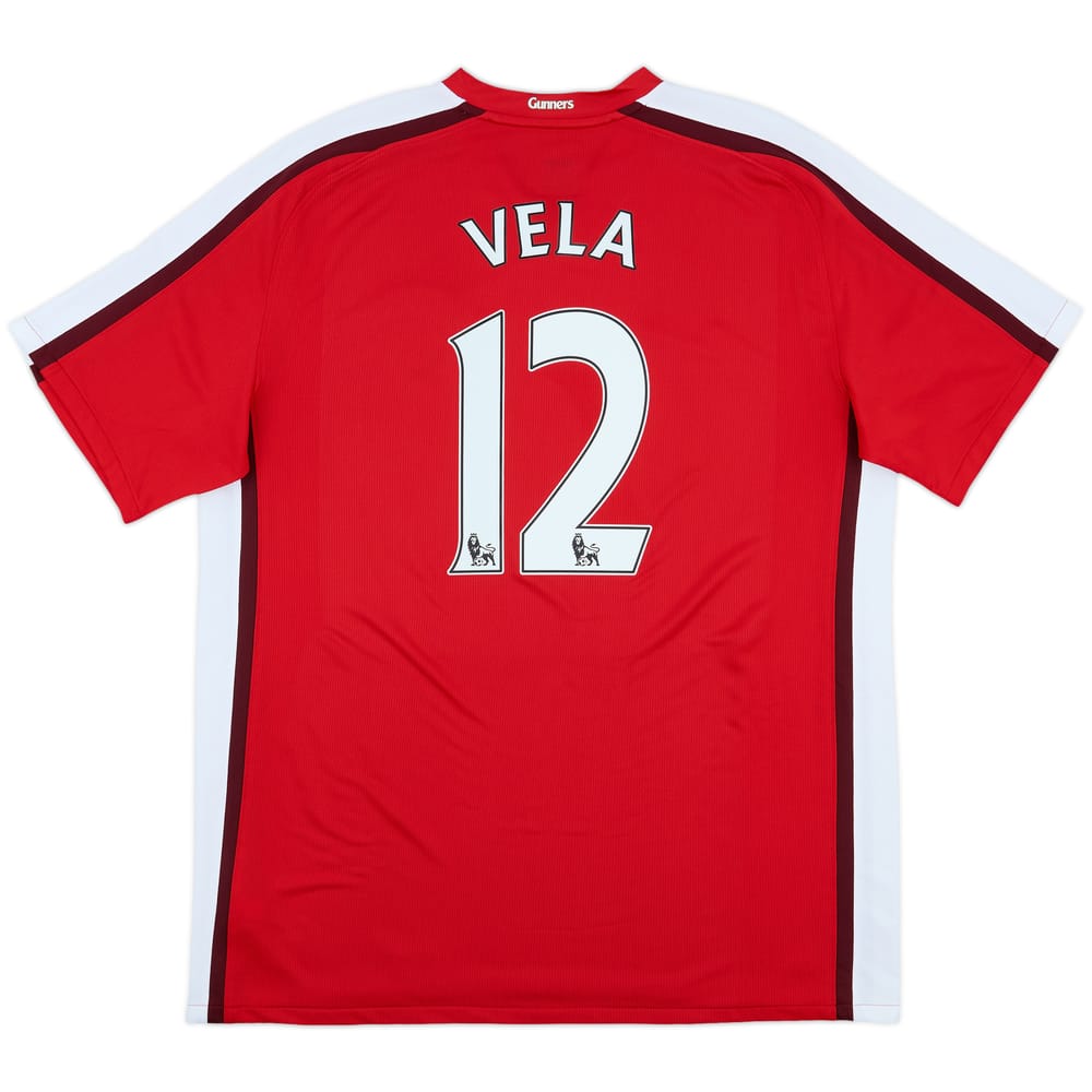 2008-10 Arsenal Home Shirt Vela #12 - 10/10 - (XL)