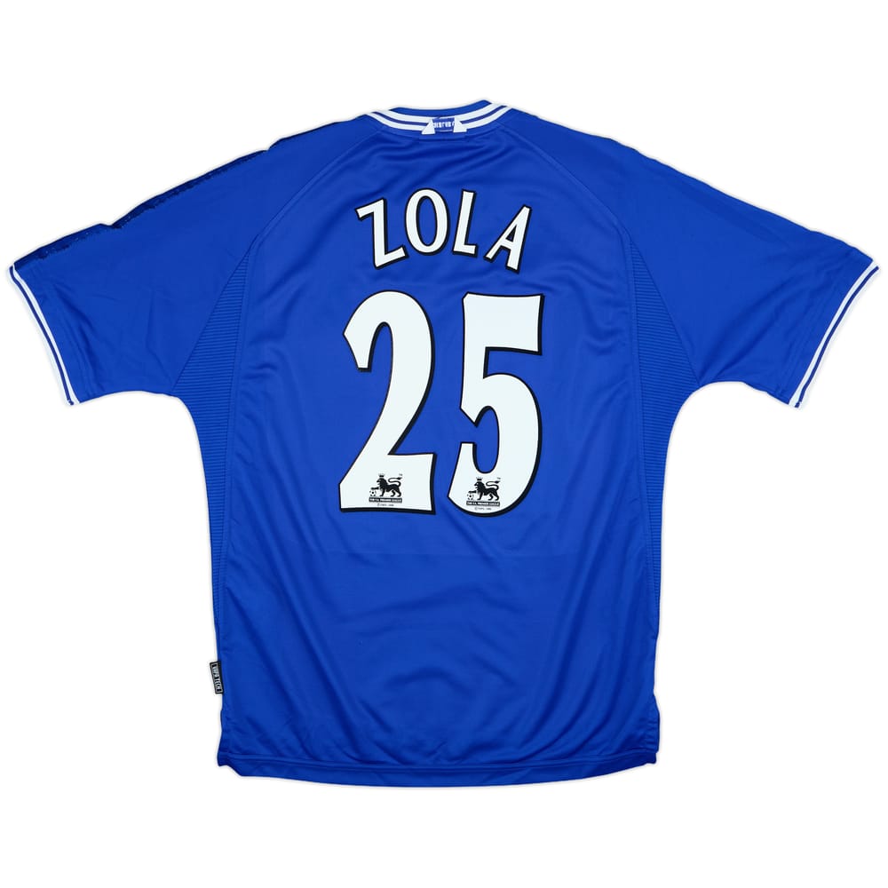 1999-01 Chelsea Home Shirt Zola #25 - 8/10 - (L)