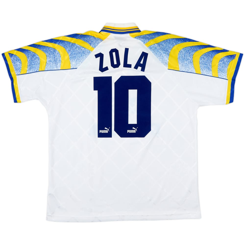 1995-97 Parma Home Shirt Zola #10 - 9/10 - (L)
