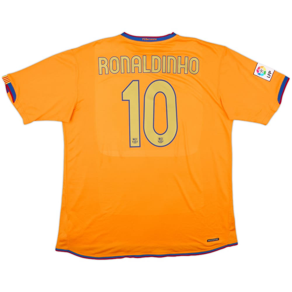 2006-08 Barcelona Away Shirt Ronaldinho #10 - 10/10 - (XXL)