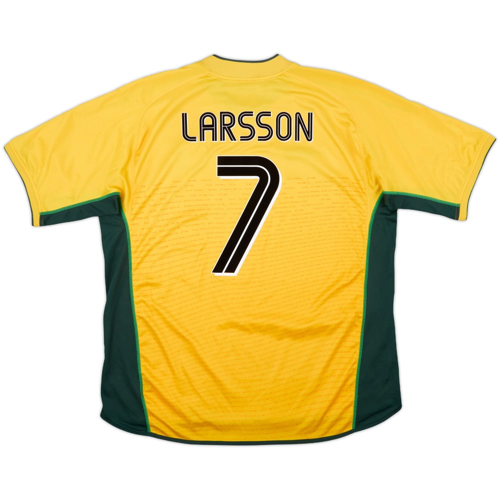 2002-03 Celtic Away Shirt Larsson #7 - 8/10 - (XXL)