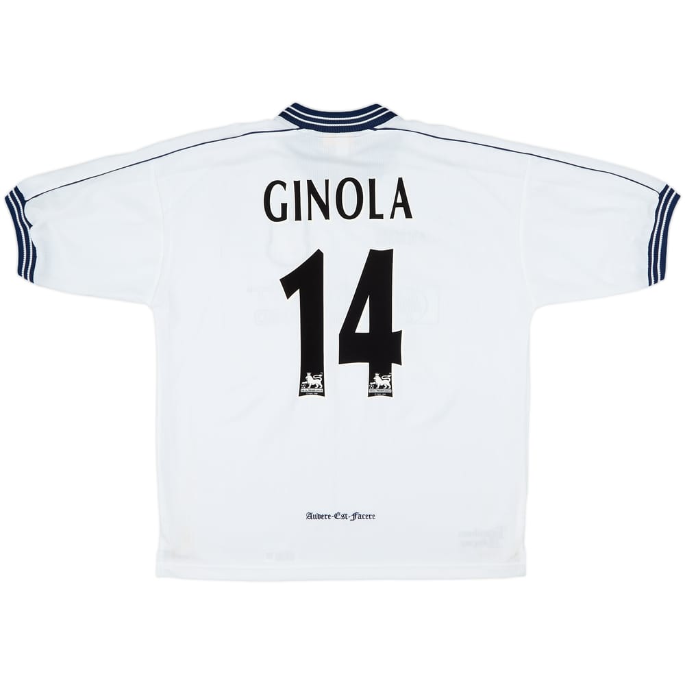 1997-99 Tottenham Home Shirt Ginola #14 - 9/10 - (XL)