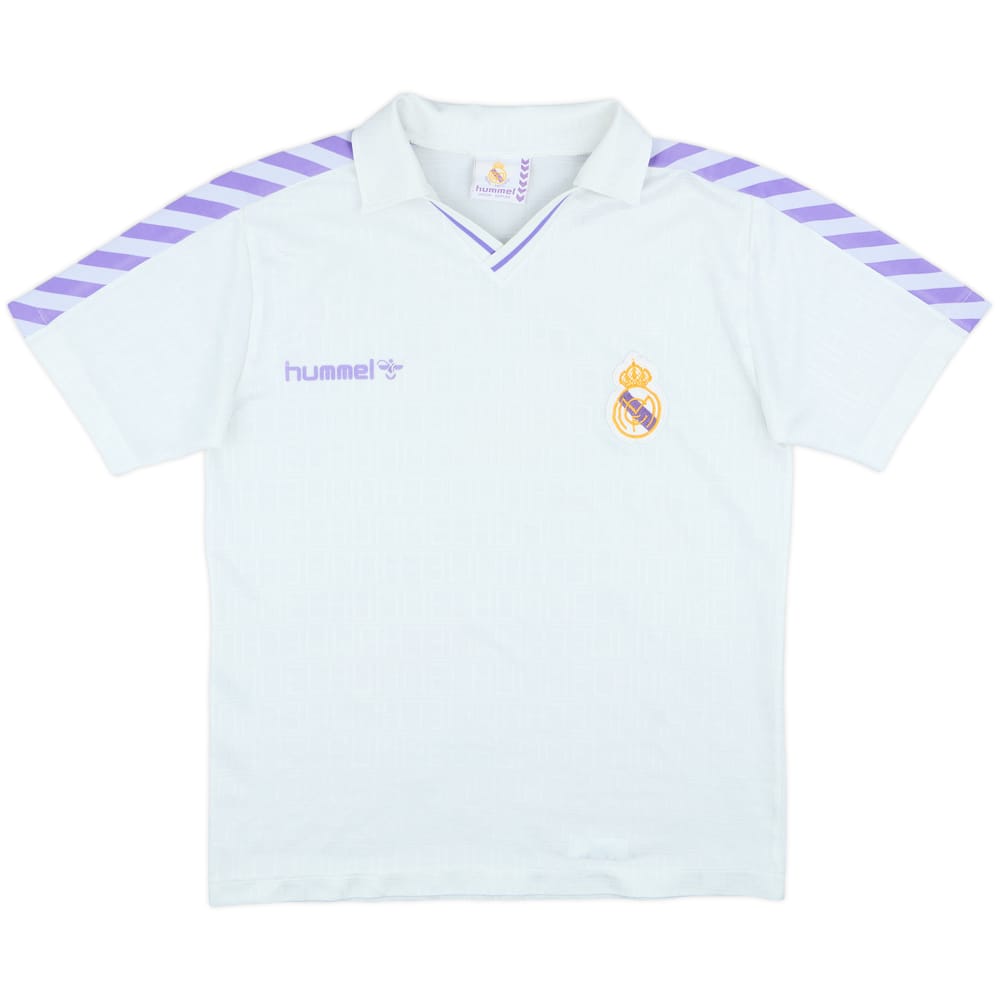 1989-90 Real Madrid Home Shirt - 7/10 - (L)