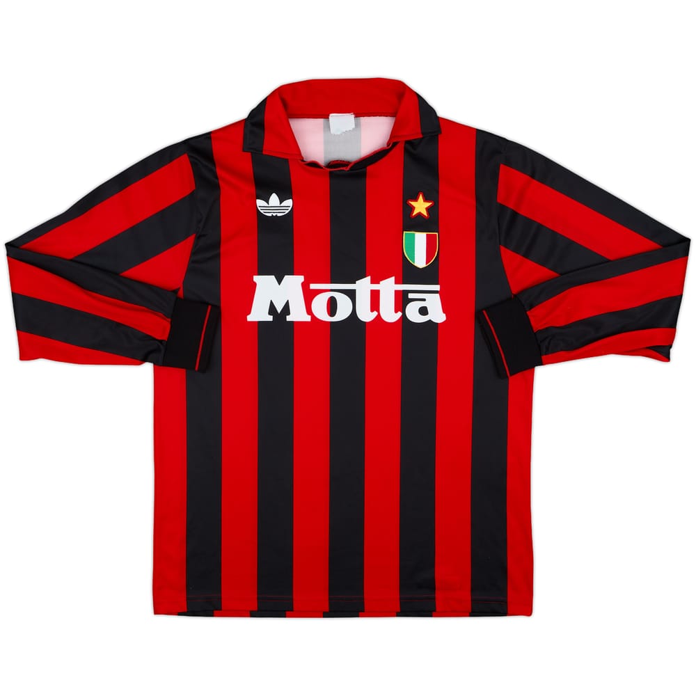 1992-93 AC Milan Home L/S Shirt - 8/10 - (L)