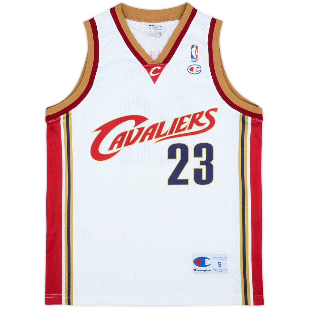 2003-10 Cleveland Cavaliers James #23 Champion Home Jersey - 7/10 - (S)