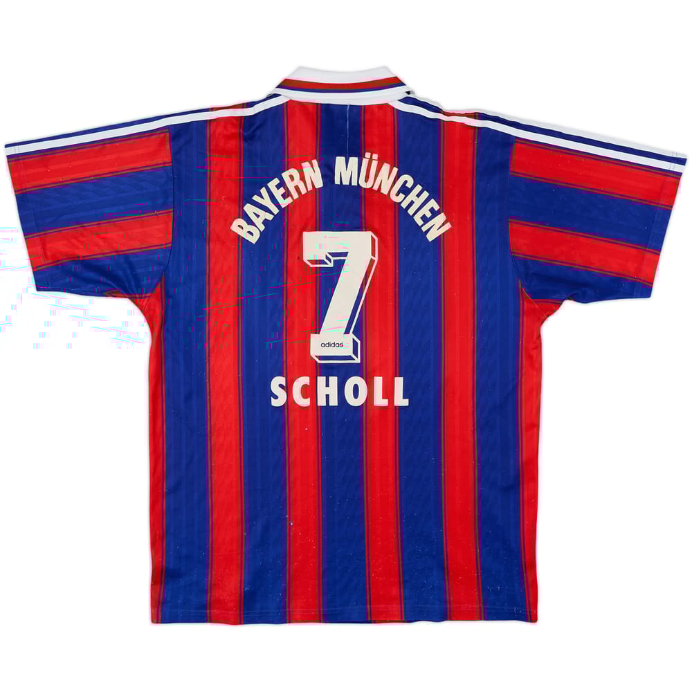 1995-97 Bayern Munich Home Shirt Scholl #7 - 4/10 - (M)
