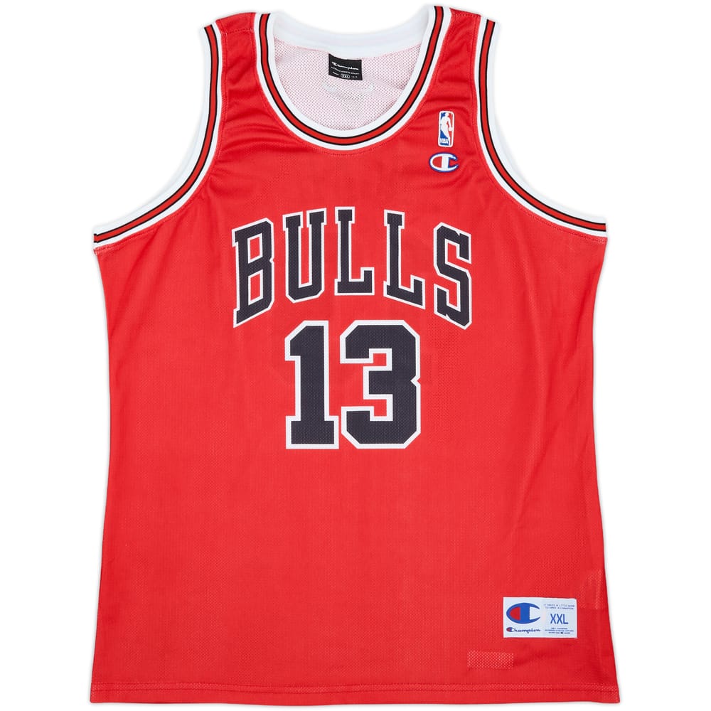 2007-10 Chicago Bulls Noah #13 Champion Away Jersey - 9/10 - (XXL)