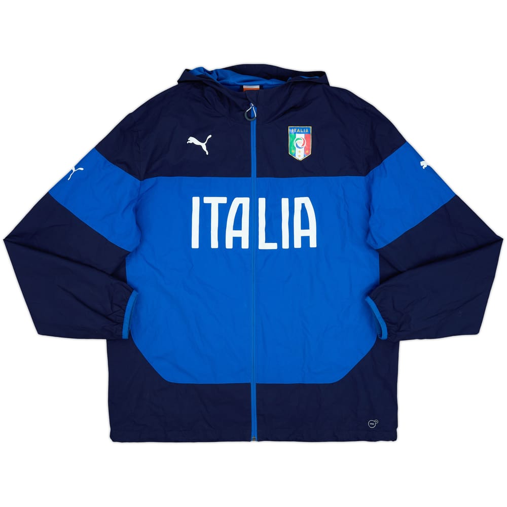 2014-16 Italy Puma Hooded Rain Jacket - 8/10 - (XXL)