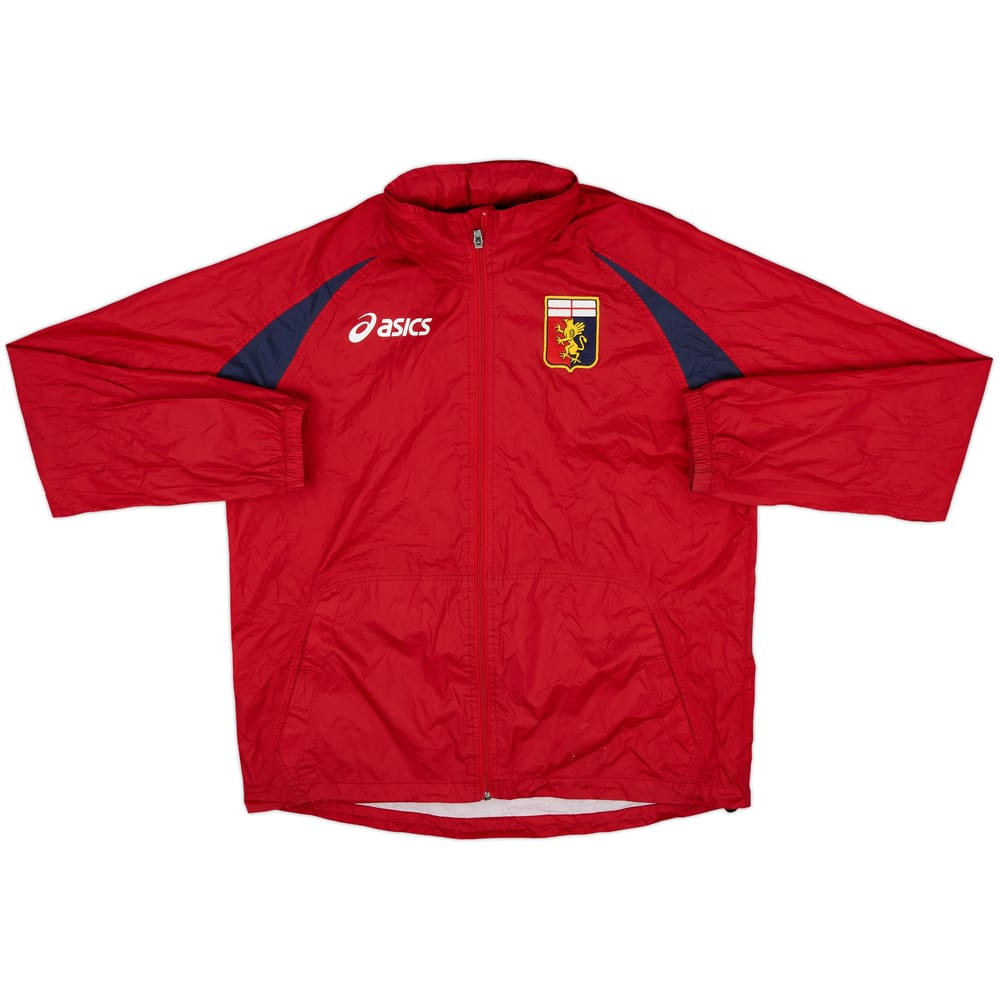 2008-09 Genoa Asics Hooded Rain Jacket - 9/10 - (L)