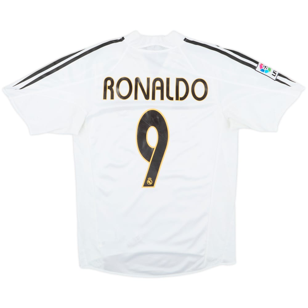 2004-05 Real Madrid Home Shirt Ronaldo #9 - 7/10 - (S)