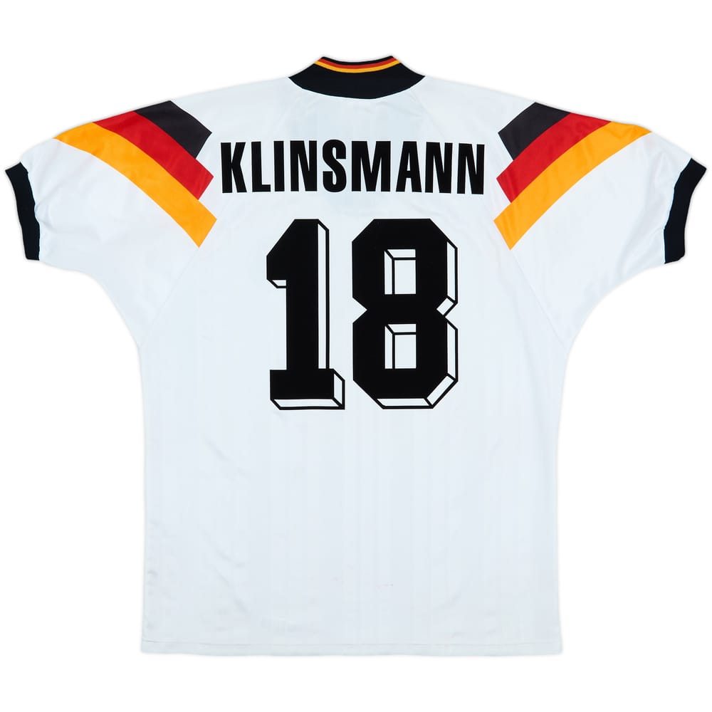 1992-94 Germany Home Shirt Klinsmann #18 - 5/10 - (L/XL)