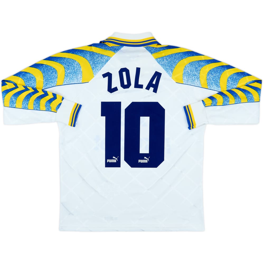 1995-97 Parma Home L/S Shirt Zola #10 - 8/10 - (S)